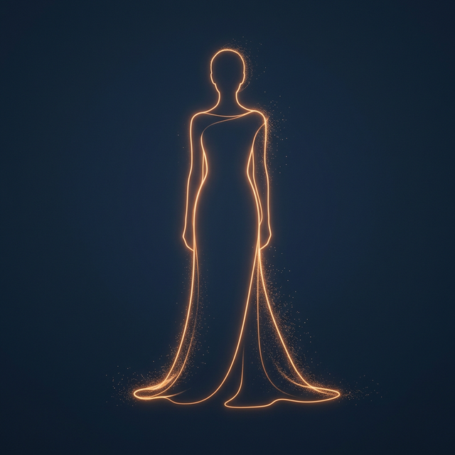 Silhouette lumineuse de Lola